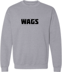 Crew Sweatshirt - WAGS Tournament 2026 (Black, Wordmark with outline)