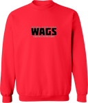 Crew Sweatshirt - WAGS Tournament 2026 (Black, Wordmark with outline)