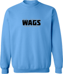 Crew Sweatshirt - WAGS Tournament 2026 (Black, Wordmark with outline)