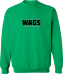 Crew Sweatshirt - WAGS Tournament 2026 (Black, Wordmark with outline)