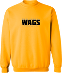 Crew Sweatshirt - WAGS Tournament 2026 (Black, Wordmark with outline)