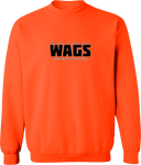 Crew Sweatshirt - WAGS Tournament 2026 (Black, Wordmark with outline)