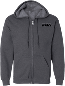 Full Zip Hoodies - WAGS Tournament 2026 (Black, Wordmark with outline)