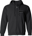 Full Zip Hoodies - WAGS Tournament 2026 (Black, Wordmark with outline)