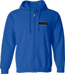 Full Zip Hoodies - WAGS Tournament 2026 (Black, Wordmark with outline)
