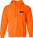 Full Zip Hoodies - WAGS Tournament 2026 (Black, Wordmark with outline)