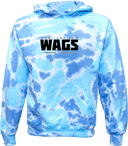 Tie-Dye Hoodies - WAGS Tournament 2026 (Black, Wordmark with outline)
