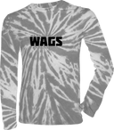 Tie-Dye Long Sleeves - WAGS Tournament 2026 (Black, Wordmark with outline)