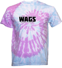 Tie-Dye Short Sleeves - WAGS Tournament 2026 (Black, Wordmark with outline)