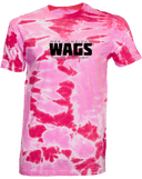 Tie-Dye Short Sleeves - WAGS Tournament 2026 (Black, Wordmark with outline)