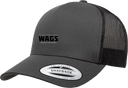 Trucker Hat - WAGS Tournament 2026 (Black, Wordmark with outline)