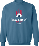 Crew Sweatshirt - USYS NJ State Cup 2026 (White & Red)