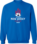 Crew Sweatshirt - USYS NJ State Cup 2026 (White & Red)