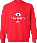 Crew Sweatshirt - USYS NJ State Cup 2026 (White & Red)