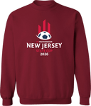 Crew Sweatshirt - USYS NJ State Cup 2026 (White & Red)