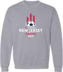 Crew Sweatshirt - USYS NJ State Cup 2026 (White & Red)