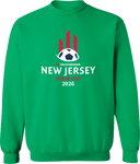 Crew Sweatshirt - USYS NJ State Cup 2026 (White & Red)