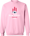 Crew Sweatshirt - USYS NJ State Cup 2026 (White & Red)