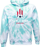 Tie-Dye Hoodies - USYS NJ State Cup 2026 (White & Red)