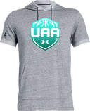 Under Armour Stadium Short Sleeve Hoodie - Girls UAA Session I 2026(Blue Frost)