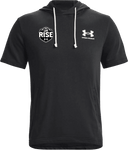 Under Armour Rival Terry Short-sleeve Hoodie - UA Rise Girls Session l 2026(Deep Black)