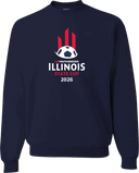 Crew Sweatshirt - USYS IL State Cup (w1/3) 2026 (White and Red)