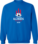 Crew Sweatshirt - USYS IL State Cup (w1/3) 2026 (White and Red)