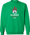 Crew Sweatshirt - USYS IL State Cup (w1/3) 2026 (White and Red)