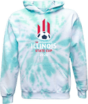 Tie-Dye Hoodies - USYS IL State Cup (w1/3) 2026 (White and Red)