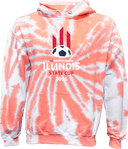 Tie-Dye Hoodies - USYS IL State Cup (w1/3) 2026 (White and Red)