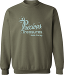 Crew Sweatshirt - Precious Treasures Invitational with Jade Carey (WI) 2027 (Blue)