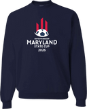 Crew Sweatshirt - USYS Maryland State Cup (w1/4) 2026 (White Text)