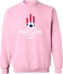 Crew Sweatshirt - USYS Maryland State Cup (w1/4) 2026 (White Text)