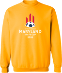 Crew Sweatshirt - USYS Maryland State Cup (w1/4) 2026 (White Text)