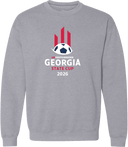 Crew Sweatshirt - USYS GA State Cup Finals (w3/3) 2026 (White & Red)