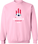 Crew Sweatshirt - USYS GA State Cup Finals (w3/3) 2026 (White & Red)