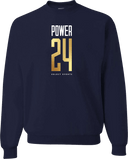 Crew Sweatshirt - Power 24 Session I 2026 (Stacked Geometric "24" Wordmark)
