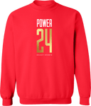 Crew Sweatshirt - Power 24 Session I 2026 (Stacked Geometric "24" Wordmark)