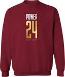Crew Sweatshirt - Power 24 Session I 2026 (Stacked Geometric "24" Wordmark)