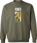 Crew Sweatshirt - Power 24 Session I 2026 (Stacked Geometric "24" Wordmark)