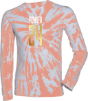 Tie-Dye Long Sleeves - Power 24 Session I 2026 (Stacked Geometric "24" Wordmark)