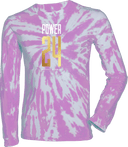 Tie-Dye Long Sleeves - Power 24 Session I 2026 (Stacked Geometric "24" Wordmark)