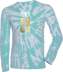 Tie-Dye Long Sleeves - Power 24 Session I 2026 (Stacked Geometric "24" Wordmark)