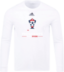 Adidas Cotton Long Sleeves - USYS SC Presidents Cup Spring 2026 (White and Red Text)