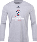 Adidas Cotton Long Sleeves - USYS SC Presidents Cup Spring 2026 (White and Red Text)