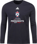 Adidas Cotton Long Sleeves - USYS SC Presidents Cup Spring 2026 (White and Red Text)