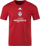 Adidas Cotton T-Shirt - USYS SC Presidents Cup Spring 2026 (White and Red Text)