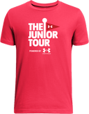 Under Armour Athletics Short Sleeve - Junior Tour - Wordmark White