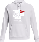 Under Armour Rival Fleece Hoodie - Junior Tour - Wordmark White