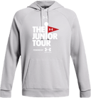 Under Armour Rival Fleece Hoodie - Junior Tour - Wordmark White